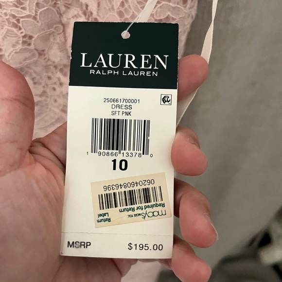 Ralph Lauren pink lace dresss NWT - Picture 4 of 9